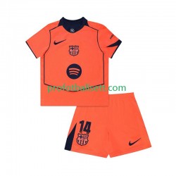 Fotballdrakt FC Barcelona Marcus Rashford 14 UCL Barn Tredjekit 2025-2026 Kortermet