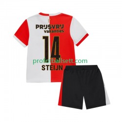 Fotballdrakt Feyenoord Rotterdam Sem Steijn 14 Barn Hjemmekit 2025-2026 Kortermet