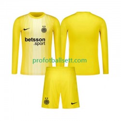 Fotballdrakt Inter Milan Keeper Barn Bortekit 2025-2026 Langermet