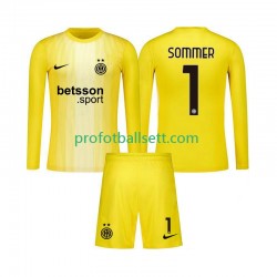 Fotballdrakt Inter Milan Keeper Yann Sommer 1 Barn Bortekit 2025-2026 Langermet