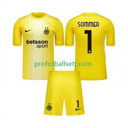 Fotballdrakt Inter Milan Keeper Yann Sommer 1 Barn Bortekit 2025-2026 Kortermet