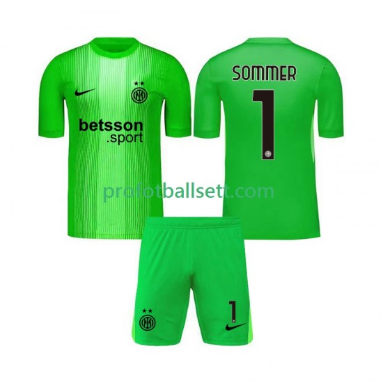 Fotballdrakt Inter Milan Keeper Yann Sommer 1 Barn Tredjekit 2025-2026 Kortermet