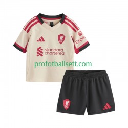 Fotballdrakt Liverpool Barn Bortekit 2025-2026 Kortermet