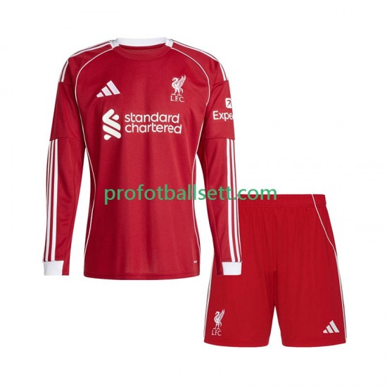 Fotballdrakt Liverpool Barn Hjemmekit 2025-2026 Langermet