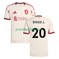Fotballdrakt Liverpool Diogo Jota 20 Herre Bortekit 2025-2026 Kortermet
