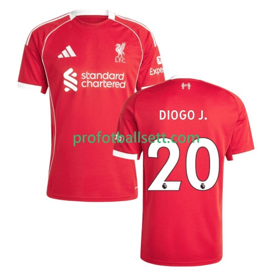 Fotballdrakt Liverpool Diogo Jota 20 Herre Hjemmekit 2025-2026 Kortermet