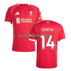 Fotballdrakt Liverpool Federico Chiesa 14 Herre Hjemmekit 2025-2026 Kortermet