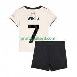 Fotballdrakt Liverpool Florian Wirtz 7 Barn Bortekit 2025-2026 Kortermet