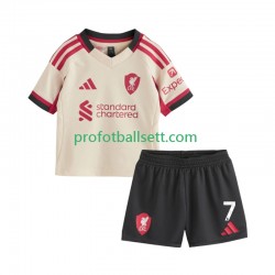 Fotballdrakt Liverpool Florian Wirtz 7 Barn Bortekit 2025-2026 Kortermet