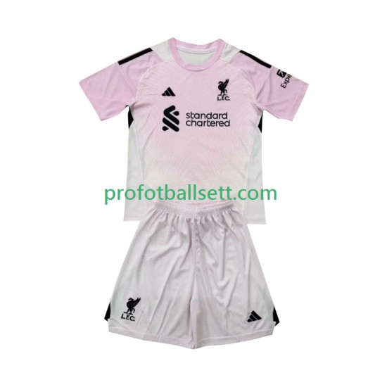 Fotballdrakt Liverpool Keeper Barn Tredjekit 2025-2026 Kortermet