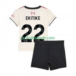 Fotballdrakt Liverpool Hugo Ekitike 22 Barn Bortekit 2025-2026 Kortermet