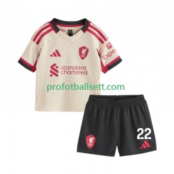 Fotballdrakt Liverpool Hugo Ekitike 22 Barn Bortekit 2025-2026 Kortermet
