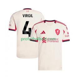 Fotballdrakt Liverpool Virgil van Dijk 4 Herre Bortekit 2025-2026 Kortermet