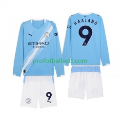 Fotballdrakt Manchester City Erling Haaland 9 Barn Hjemmekit 2025-2026 Langermet
