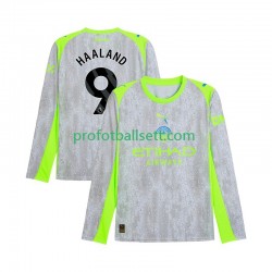 Fotballdrakt Manchester City Erling Haaland 9 Herre Tredjekit 2025-2026 Langermet