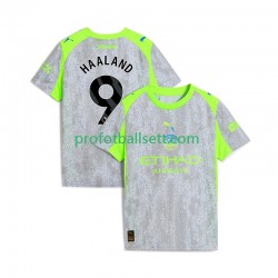 Fotballdrakt Manchester City Erling Haaland 9 Herre Tredjekit 2025-2026 Kortermet