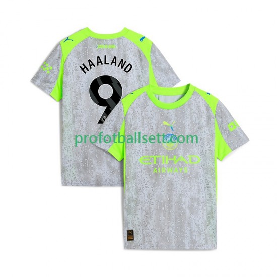 Fotballdrakt Manchester City Erling Haaland 9 Herre Tredjekit 2025-2026 Kortermet