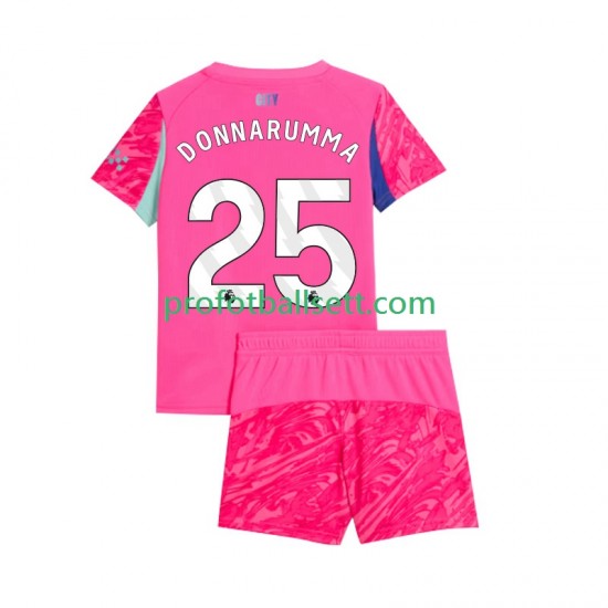Fotballdrakt Manchester City Keeper Gianluigi Donnarumma 25 Barn Bortekit 2025-2026 Kortermet