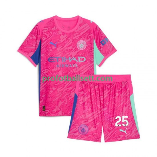 Fotballdrakt Manchester City Keeper Gianluigi Donnarumma 25 Barn Bortekit 2025-2026 Kortermet