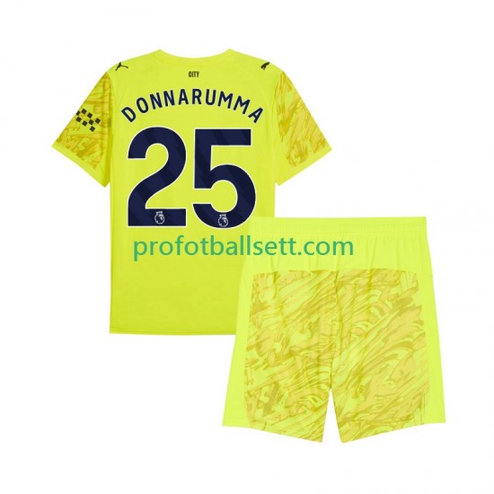 Fotballdrakt Manchester City Keeper Gianluigi Donnarumma 25 Barn Tredjekit 2025-2026 Kortermet