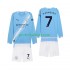 Fotballdrakt Manchester City Omar Marmoush 7 Barn Hjemmekit 2025-2026 Langermet