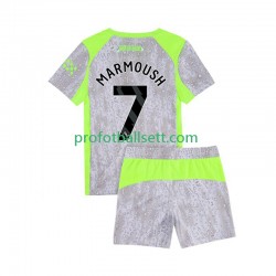 Fotballdrakt Manchester City Omar Marmoush 7 Barn Tredjekit 2025-2026 Kortermet