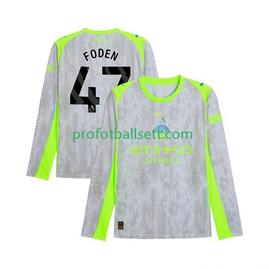 Fotballdrakt Manchester City Phil Foden 47 Herre Tredjekit 2025-2026 Langermet