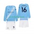 Fotballdrakt Manchester City Rodrigo Hernandez 16 Barn Hjemmekit 2025-2026 Langermet