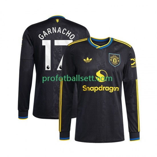 Fotballdrakt Manchester Utd Alejandro Garnacho 17 Herre Tredjekit 2025-2026 Langermet