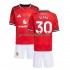Fotballdrakt Manchester Utd Benjamin Sesko 30 Barn Hjemmekit 2025-2026 Kortermet
