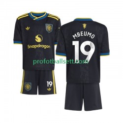 Fotballdrakt Manchester Utd Bryan Mbeumo 19 Barn Tredjekit 2025-2026 Kortermet