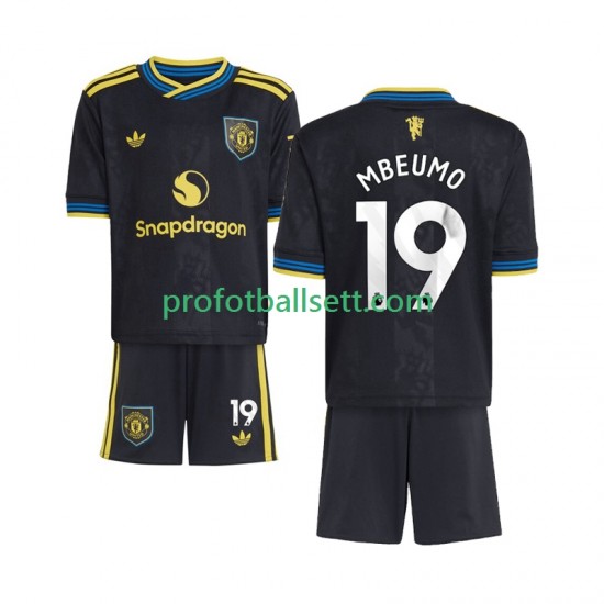 Fotballdrakt Manchester Utd Bryan Mbeumo 19 Barn Tredjekit 2025-2026 Kortermet