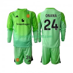 Fotballdrakt Manchester Utd Keeper Andre Onana 24 Barn Fjerdekit 2025-2026 Langermet