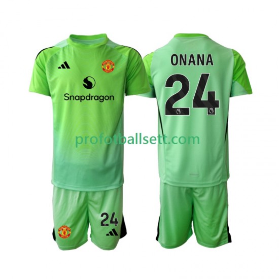 Fotballdrakt Manchester Utd Keeper Andre Onana 24 Barn Fjerdekit 2025-2026 Kortermet