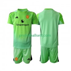 Fotballdrakt Manchester Utd Keeper Barn Fjerdekit 2025-2026 Kortermet
