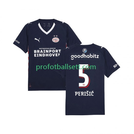 Fotballdrakt PSV Eindhoven Ivan Perisic 5 Herre Bortekit 2025-2026 Kortermet