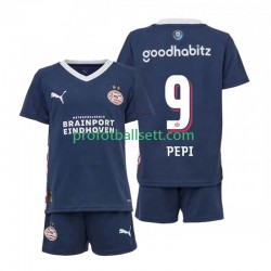 Fotballdrakt PSV Eindhoven Ricardo Pepi 9 Barn Bortekit 2025-2026 Kortermet