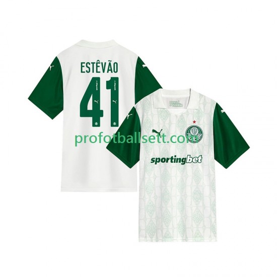 Fotballdrakt Palmeiras Estevao 41 Herre Bortekit 2025-2026 Kortermet