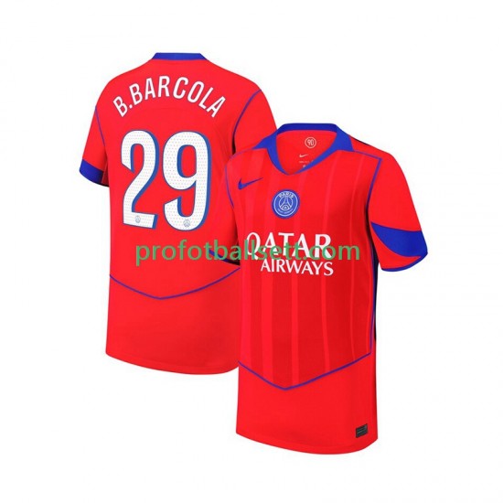 Fotballdrakt Paris Saint-Germain Bradley Barcola 29 Herre Tredjekit 2025-2026 Kortermet