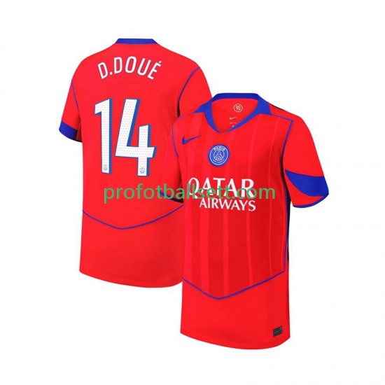 Fotballdrakt Paris Saint-Germain Desire Doue 14 Herre Tredjekit 2025-2026 Kortermet