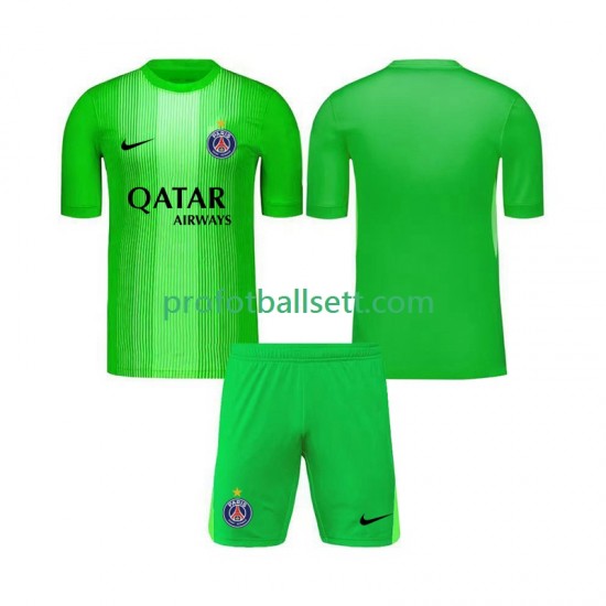 Fotballdrakt Paris Saint-Germain Keeper Barn Bortekit 2025-2026 Kortermet
