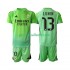 Fotballdrakt Real Madrid Keeper Andriy Lunin 13 Barn Bortekit 2025-2026 Kortermet