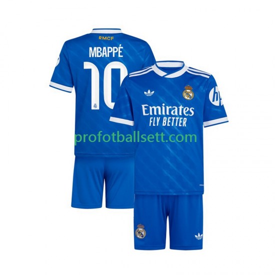 Fotballdrakt Real Madrid Kylian Mbappe 10 Barn Tredjekit 2025-2026 Kortermet