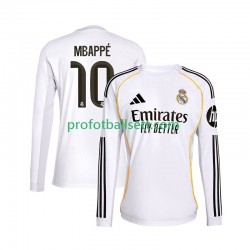 Fotballdrakt Real Madrid Kylian Mbappe 10 Herre Hjemmekit 2025-2026 Langermet