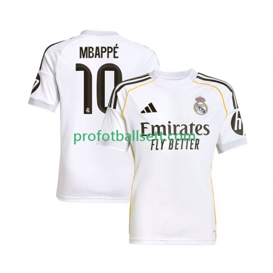 Fotballdrakt Real Madrid Kylian Mbappe 10 Herre Hjemmekit 2025-2026 Kortermet