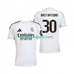 Fotballdrakt Real Madrid Mastantuono 30 Herre Hjemmekit 2025-2026 Kortermet