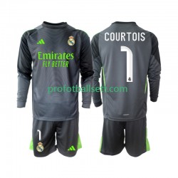 Fotballdrakt Real Madrid Thibaut Courtois 1 Barn Tredjekit 2025-2026 Langermet
