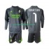 Fotballdrakt Real Madrid Thibaut Courtois 1 Barn Tredjekit 2025-2026 Langermet