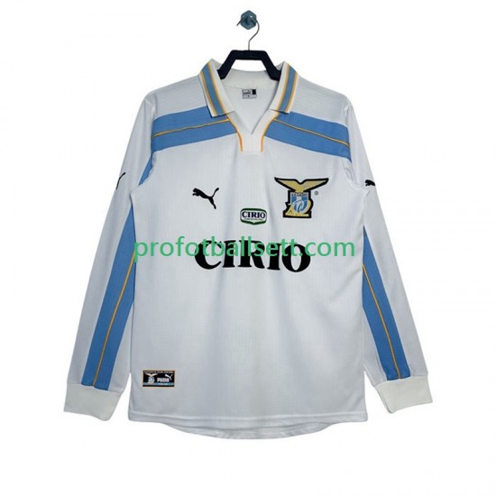 Retro Fotballdrakt SS Lazio 2000 Herre Bortekit 1999 Langermet