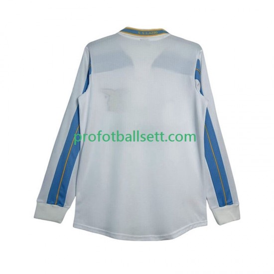 Retro Fotballdrakt SS Lazio 2000 Herre Bortekit 1999 Langermet